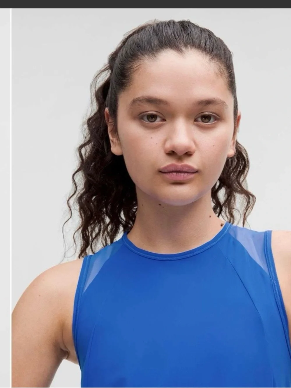 Lululemon Sculpt Tank w/mesh and pleated back